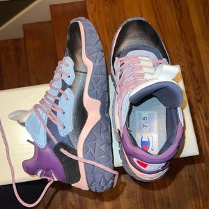 EUC champion leather chunky sneakers